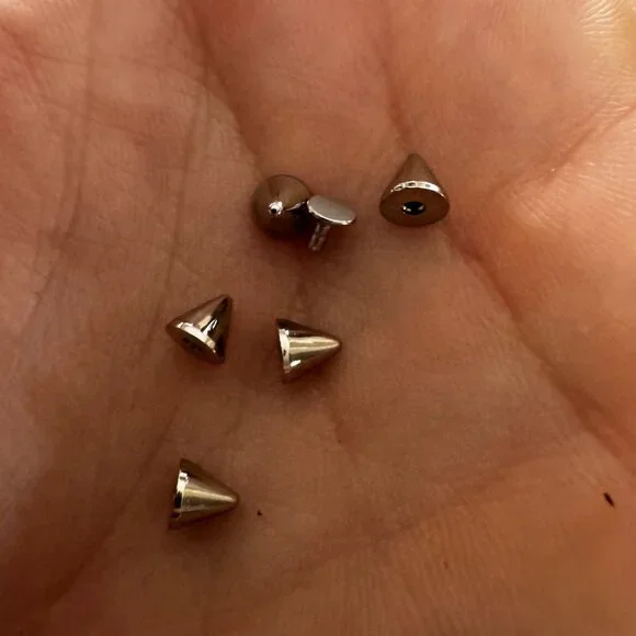 EUC Christian Louboutin Everest Silver Anjalina Spike Heels - Picture 5 of 13